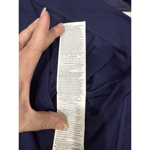 Under Armour Warm Up Track Jacket Womens Small Blue Full Zip Fitted Stretch - Picture 10 of 12